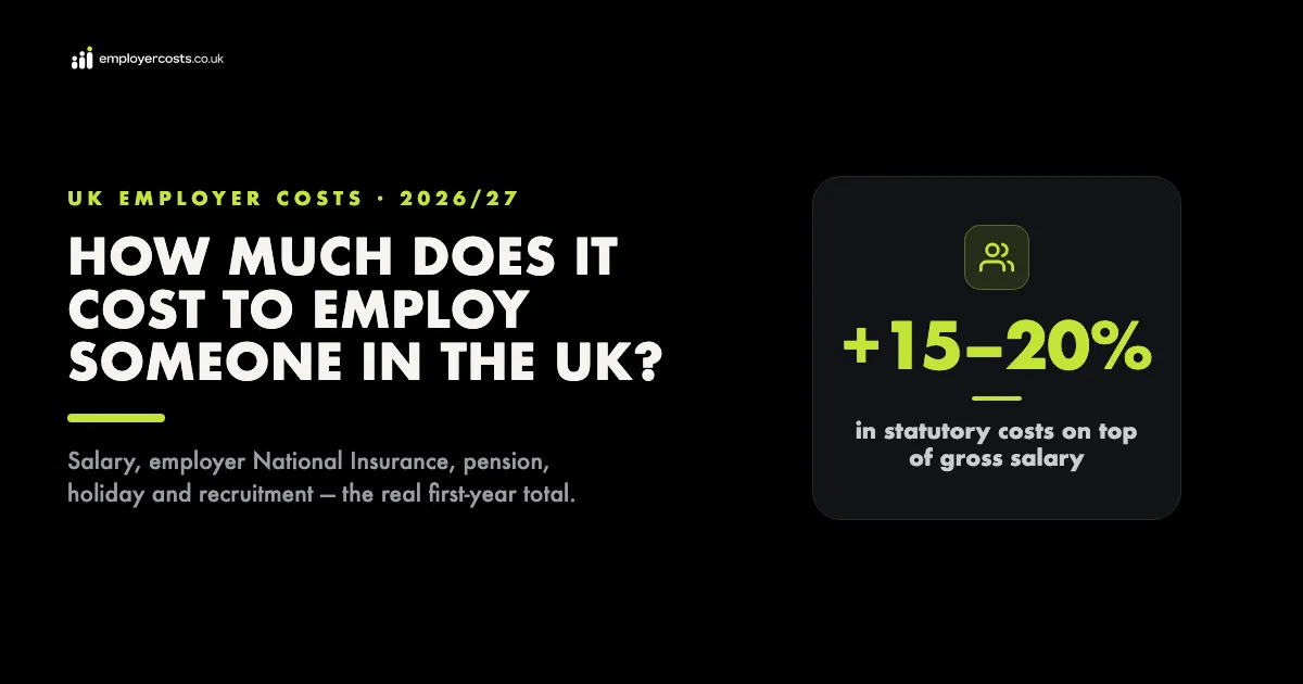 The cost of employing someone in the UK